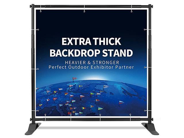 5x78x10 ft Heavy Duty Backdrop Banner Stand Thicker Professional Large Telescopic Display Step and Repeat Stand for Photography 1 Carry Bag