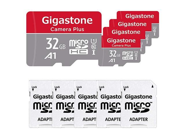 32GB 5Pack Micro SD Card A1 Camera Plus 90MBs Full HD Video C10 Class 10 Micro SDHC UHSI Memory Card With MicroSD to SD Adapter