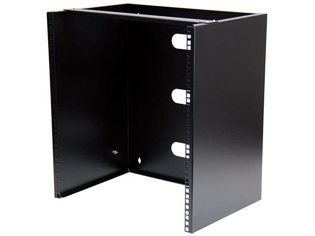 com 12U Wall Mount Patch Panel Bracket 12 Inch Deep 19 Patch Panel Rack for Shallow Network Equipment 125lbs Capacity WALLMNT12