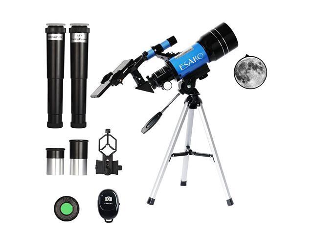 Telescope for Kids Beginners 70mm Portable Astronomical Telescopes with Phone Mount Remote Control
