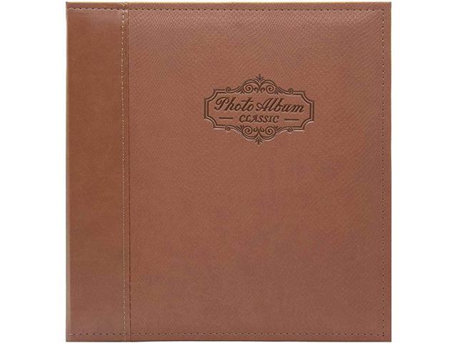 Self Adhesive Magnetic Photo Album SelfStick Albums Holds 3X5 4X6 5X7 6X8 8X10 DIY Photos102 x 11 Inch Brown 40 Pages