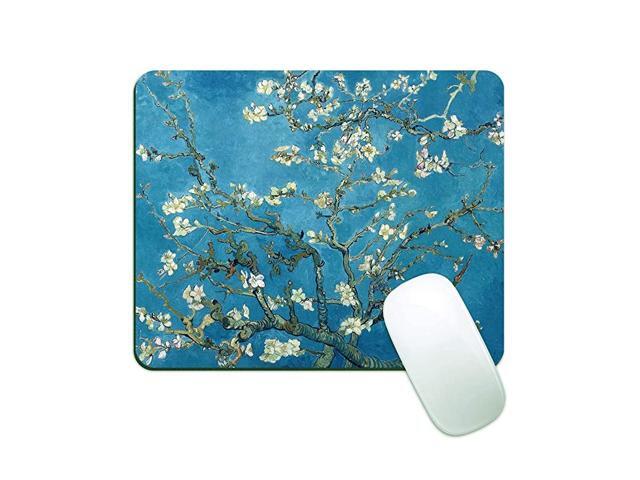 Mouse Pad Gaming Mouse Pads NonSlip Rubber Base Mousepad Square Mouse Mat for Desktops Computer Laptops Peach Blossom
