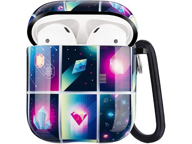 Airpods Case Cute Protective Hard Case Cover Skin Portable Shockproof Women Girls Men with Keychain for Apple Airpods 21 Charging Case GreenRed