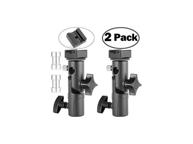 Updated Version Flash Bracket Light Stand Flash Mount Cold Shoe Flash Stand Photography Camera Umbrella Holder Bracket E Type for DSLR Camera Canon