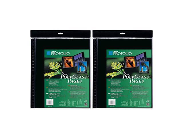 Art Profolio 14x17Inch PolyGlass Page Refills for Binders Bundle 2 x 10 Sheets 2 Items