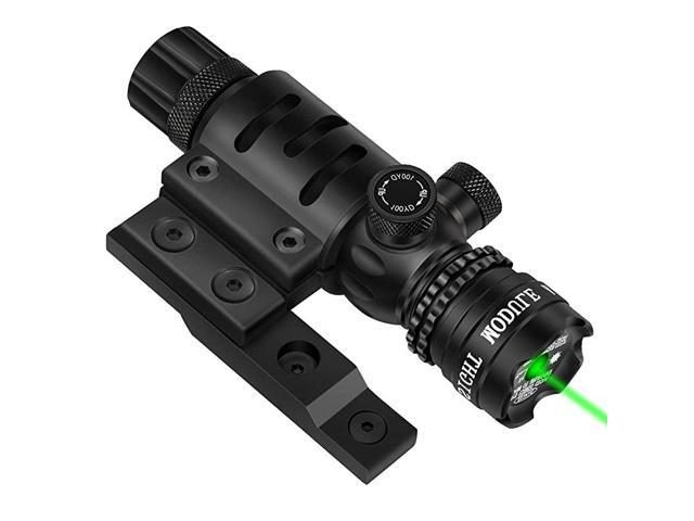 Green Laser Sight Green Dot 532nm Rifle Scope with Rail Mount for Outdoor Hunting Shooting Include Barrel Mount Cable Switch