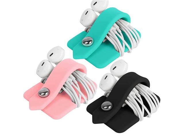 Cord Organizer Earbuds Holder Earphone Wrap Earphones Organizer Headset Headphone Earphone Wrap Winder Cord Manager Cable Winder Set of 3