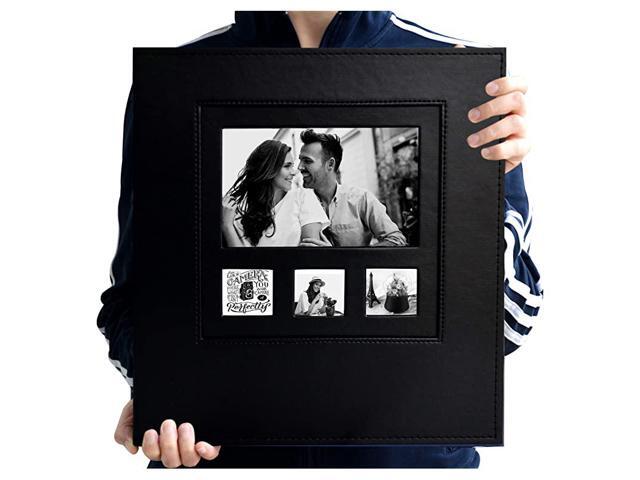 Magnetic SelfStick Page Photo Album Family Album Suede Cover Hand Made DIY Albums Holds 3X5 4X6 5X7 6X88X10 Photos Jasmine Large