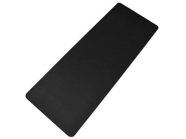 Extended NonSlip Rubber Base 3mm Thick Soft Keyboard Gaming Mouse Pad Mat Stitched Edges 315x118x012 Black