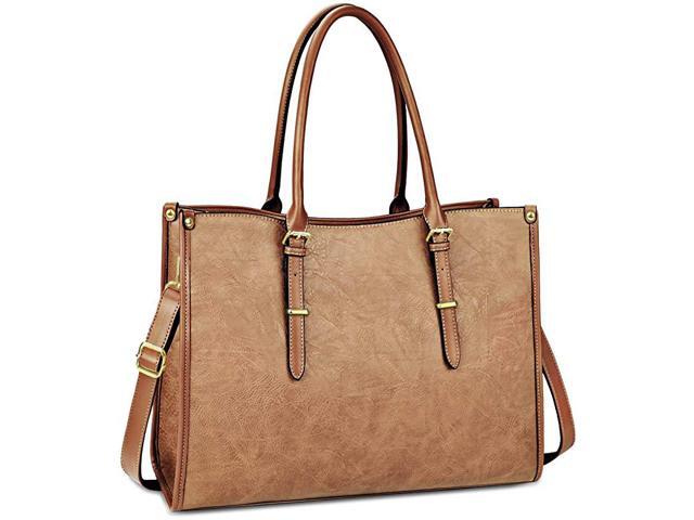 Bag for Women 156 Inch Waterproof Lightweight Leather Tote Bag Womens Professional Business Office Work Bag Briefcase Large Computer Bag Shoulder