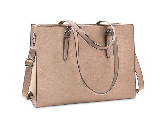 Bag for Women Waterproof Lightweight Leather 156 Inch Computer Tote Bag Business Office Briefcase Large Capacity Handbag Shoulder Bag Professional