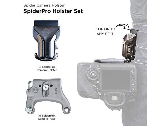 SpiderPro Holster Set v2 Clip on to Any Belt and conveniently Carry a DSLR Camera at Your Hip
