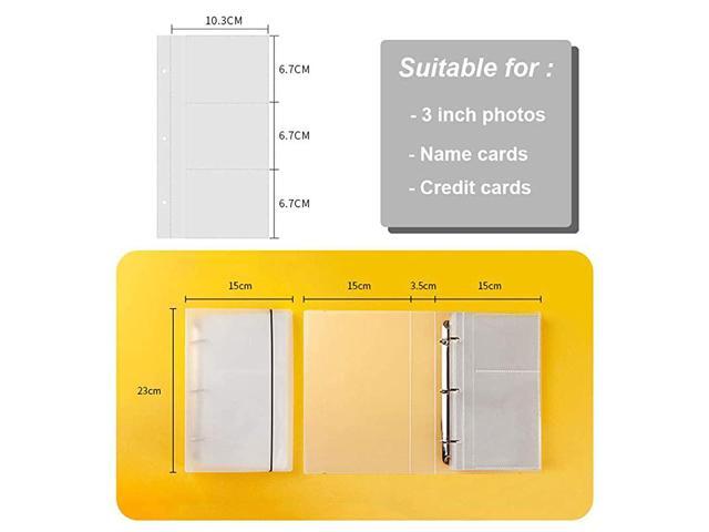 240 Pockets 3 Ring Binder Transparent Mini Film Photo Album for Fujifilm Instax Mini 9 8 7s 25 70 90 Camera Film Business Card Holder