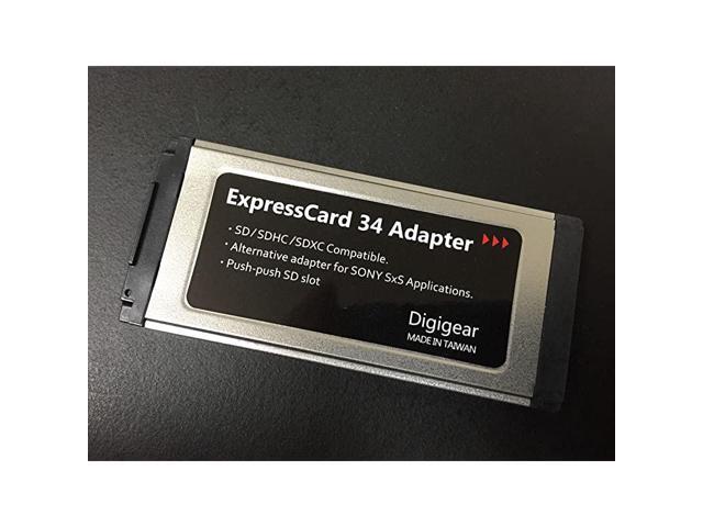 SDSDHCSDXC TO EXPRESSCARD ADAPTERREADER FOR SONY SXS PRO CARD APPLICATIONREPLACEMENT UPTO 2TB support from 8MB to 32 64 GB