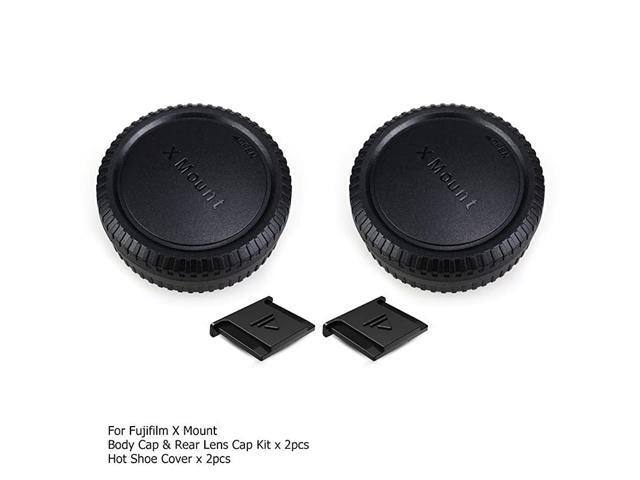 Pack X Mount Body Cap Cover Rear Lens Cap for Fuji Fujifilm XT3 XT4 XTXT1 XT30 XT0 XT10 XT00 XT100 XH1 XPRO3 XPROXE3 XEXA7 XA5 and More Fujifilm X
