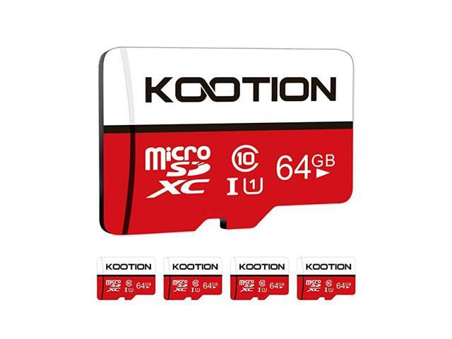 5Pack 64GB Micro SD Card Class 10 MicroSDXC Memory Card UHSI High Speed Flash TF Card for Security CameraSmartphoneDroneDash CamTabletPC C10 U1