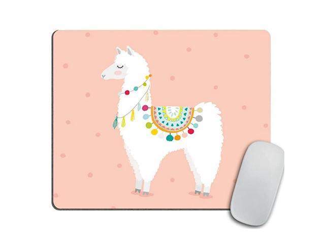 Hand Drawn Llama Mouse Pad Mousepad Mat Rectangle Llamas Coworker Gift Teacher Gift Desk Accessories Cubical Decor