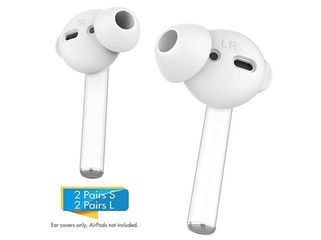 4 Pairs AirPods Ear Tips Silicone Earbuds CoverNot Fit in The Charging Case Compatible with Apple AirPodsAirPods 2 EarPods 2 Pair Large 2 Pairs