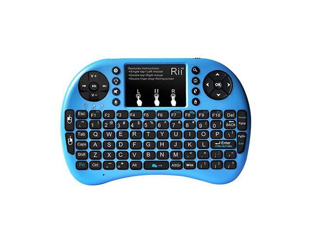 i8+ Mini Bluetooth Keyboard with TouchpadQWERTY Keyboard Backlit Portable Wireless Keyboard for Smartphones