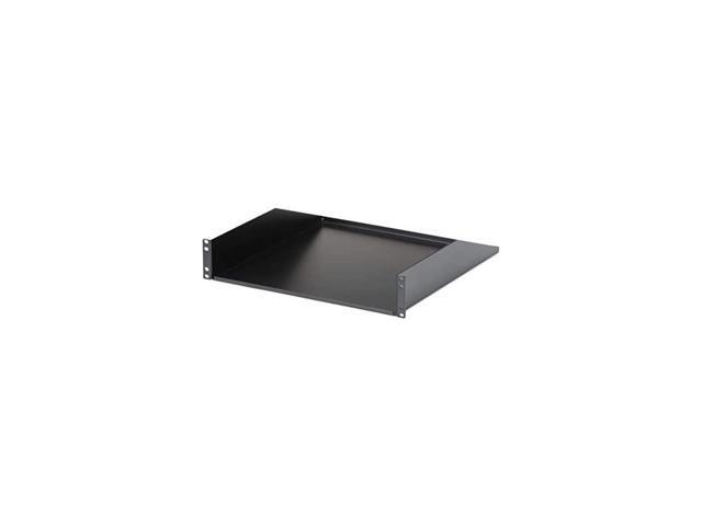 com 2U Heavy Duty Server Rack Mount Shelf 125lbs 18in Deep Steel Universal Cantilever Tray for 19 AV Network Equipment Rack CABSHELFHD Black