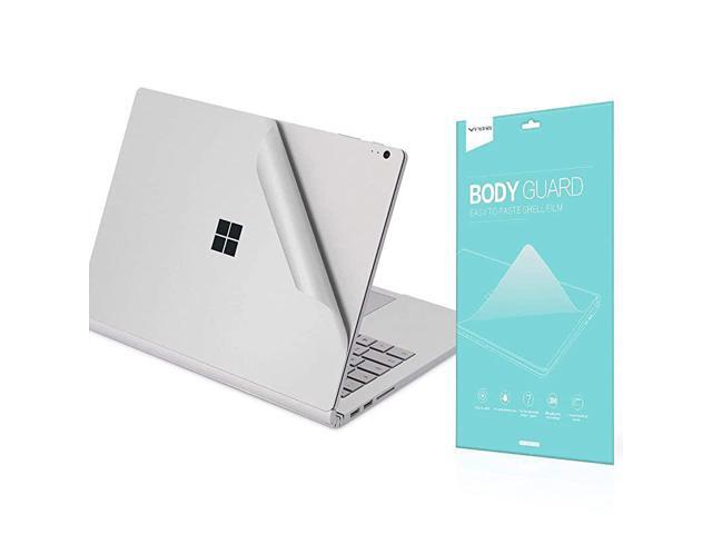 Premium 4in1 Full Body Skin Sticker Decals Decorative Protective Skin for Microsoft Surface Book 2015 Released Version Silver