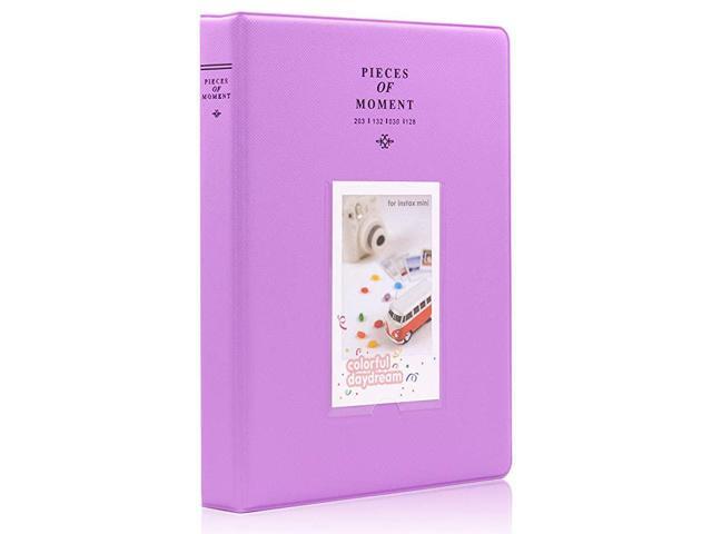 128 Pockets Mini Photo Album Fits for Fujifilm Instax Mini 9 Mini 8 Mini 90 Mini 25 Polaroid Snap PIC300 Kodak Mini 3Inch Film Purple