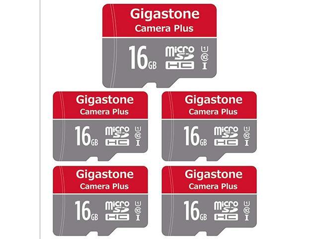 16GB 5Pack Micro SD Card Camera Plus 85MBs Full HD Video U1 C10 Class 10 Micro SDHC UHSI Memory Card with MicroSD to SD adapter