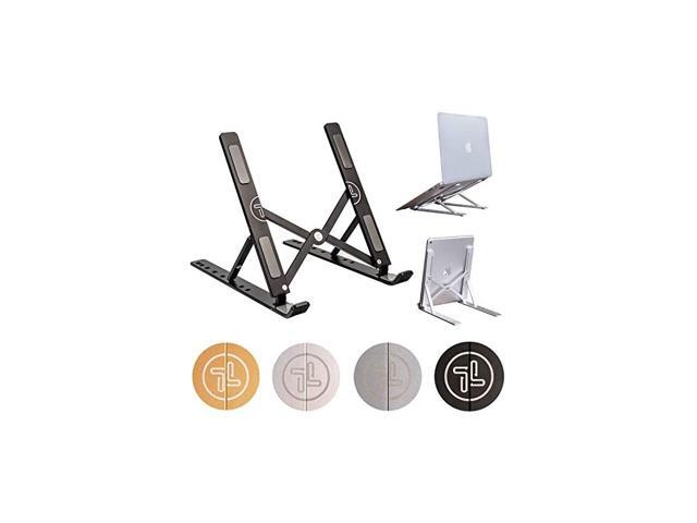 Laptop Stand Foldable Aluminum Adjustable Laptop Stand for Desk with 7 Angle Adjustable Stand Compatible with MacBook Air MacBook Pro iPad and