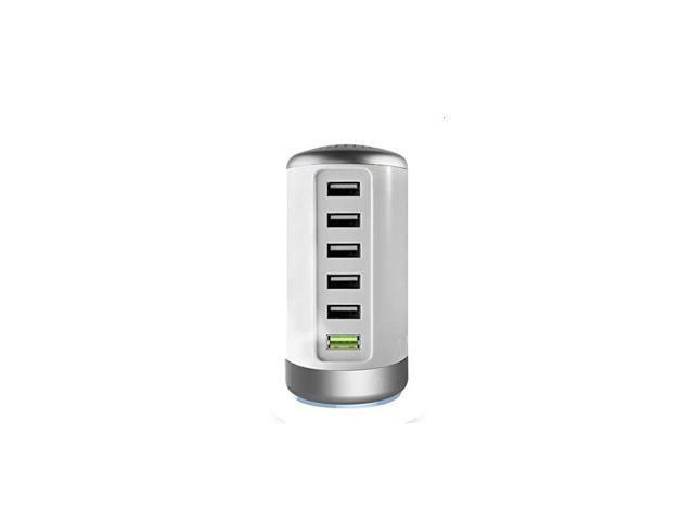 Charge 30 USB Wall Charger 6 Ports Desktop QC 30 USB Hub Charging Station Multi USB Charger Fast Charging Compatible with PhonesTablets Smartphones
