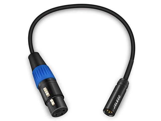 Mini XLR Male to XLR Female Adapter Cable 3pin Mini XLR Male to XLR Female Adapter Cable for BMPCC 4K Camera Video Assist 4K Sharp 8K 1 Feet