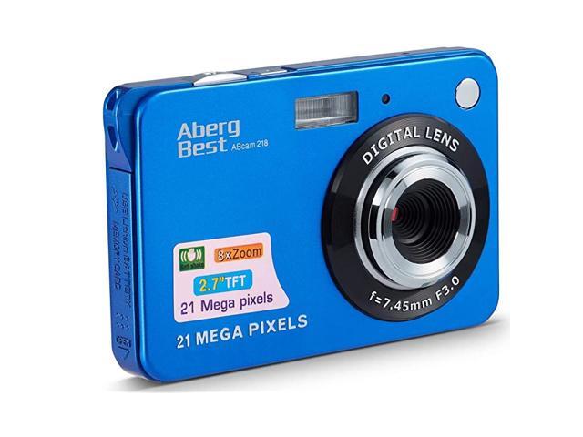 21 Mega Pixels 27 LCD Rechargeable HD Digital Camera Video Camera Digital Students CamerasIndoor Outdoor for AdultSeniorsKid Blue