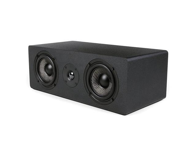 MB42XC Center Channel Speaker with Dual 4Inch Carbon Fiber Woofer and Silk Dome Tweeter Black Each