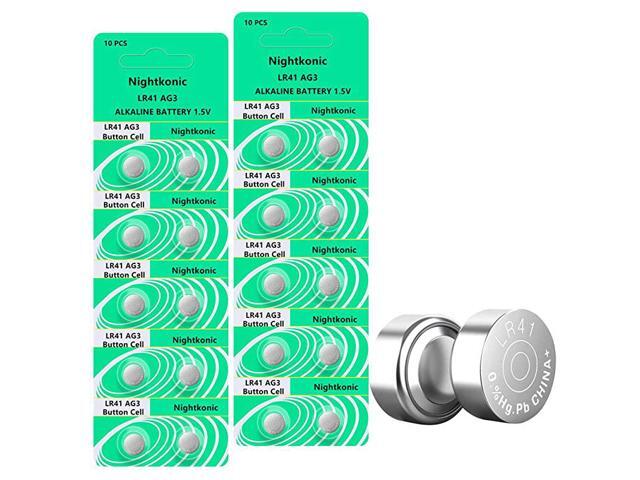 20 pcs Pack LR41 AG3 SR41 392 384 192 Battery 15V Button Coin Cell Batteries
