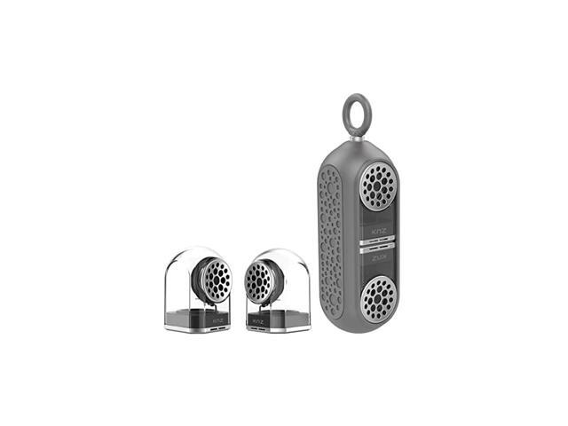 GoDuo Portable Bluetooth True Wireless Speakers with Magnetic Connectable Base LR Stereo Sound and Bass Water and Shock Resistant 18 Hr Playtime