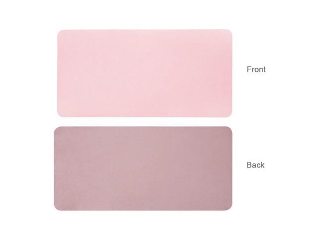 BUBM Multifunction Super Large Non-slip PU Leather Single-sided Mouse Pad Office Desk Mat Size: 80 x 40cm(Pink)