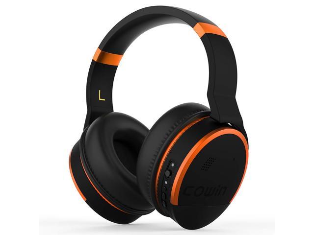COWIN E8 [Upgraded] Active Noise Cancelling Wireless Headphones w/ Bluetooth Microphone Hi-Fi Deep Bass and 20 Hour Playtime