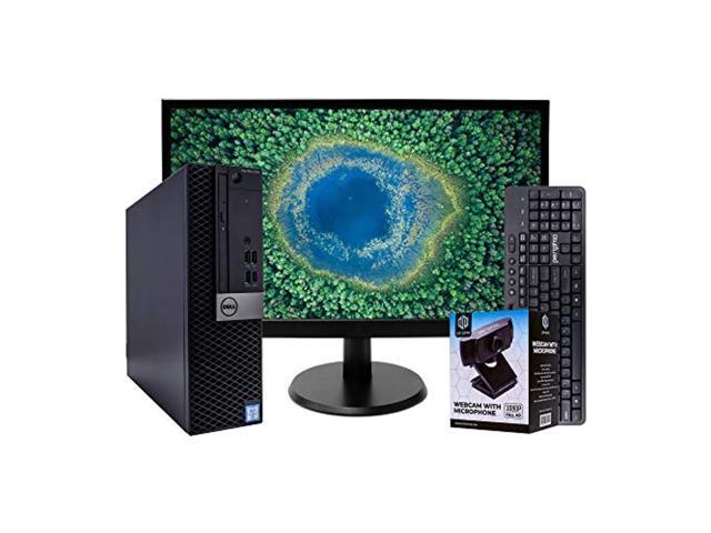 Dell 5050 Desktop Computer Intel Core i5 Quad Core 8GB RAM 500GB Solid State Drive DVD Wi-Fi Windows 10 Pro Periphio Wireless Keyboard