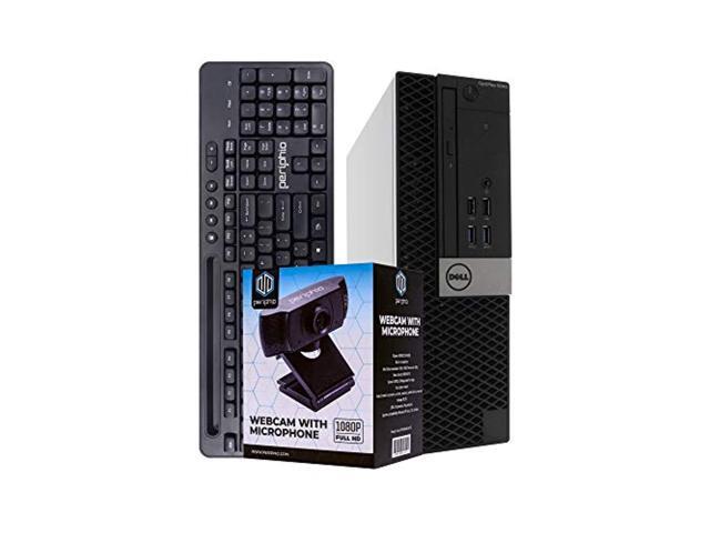Dell 5040 Desktop Computer Intel Core i7 Quad Core 8GB RAM 500GB Solid State Drive DVD Wi-Fi Windows 10 Pro Periphio Wireless Keyboard