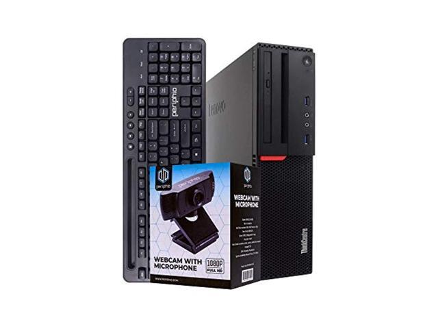 Lenovo M900 Desktop Computer Intel Core i5 Quad Core 16GB RAM 500GB Solid State Drive DVD Wi-Fi Windows 10 Pro Periphio Wireless Keyboard