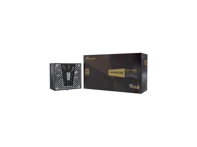 Seasonic PRIME GX-750 750W 80+ Gold Full Modular Fan Control in Fanless Silent and Cooling Mode Perfect Power Supply for Gaming and