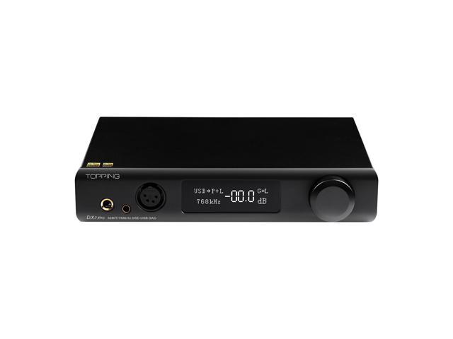 TOPPING DX7 Pro ES9038Pro DAC & Headphone amp Bluetooth 50 32BIT/768kHz DSD1024 Wireless Decoder Headphone Amplifier