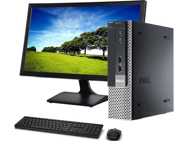 Recertified - Dell OptiPlex 990 Ultra Small USFF Computer PC (Intel Core i5 8GB Ram 128GB SSD 500GB HDD Wireless Keyboard & Mouse Wifi & 