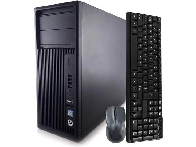 Recertified - HP Z240 Tower Computer WorkStation PC Intel Core i5 6600 33GHz Processor 16GB DDR4 Ram 512GB NVMe SSD Wireless Keyboard & Mouse