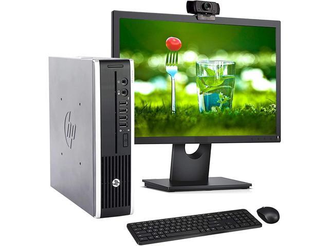 Recertified - HP 8300 USFF Computer Desktop PC Intel Core i5 32GHz Processor 8GB Ram 120GB Solid Drive Wifi Bluetooth 1080p WebCam