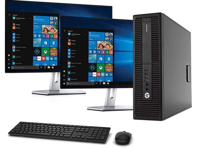 Recertified - HP 800 G2 SFF Computer Desktop PC Intel Core i5-6500 32GHz Processor 8GB Ram 128GB M2 SSD 1TB HDD Wireless Keyboard & Mouse