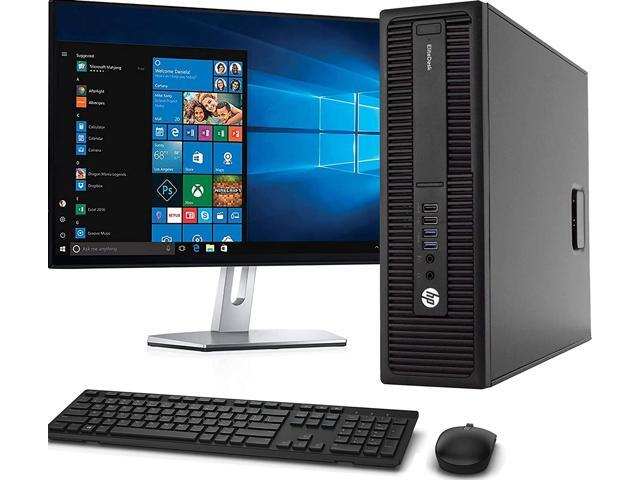 Recertified - HP ProDesk 800 G2 SFF Computer Desktop PC Intel Core i5 32GHz Processor 8GB Ram 128GB M2 SSD 500GB HDD Wireless Keyboard & 