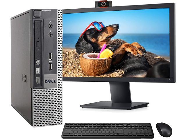 Recertified - Dell OptiPlex 7010 USFF Computer Desktop PC Intel i5 32GHz 8GB Ram 500GB Hard Drive WiFi & Bluetooth Wireless Keyboard and