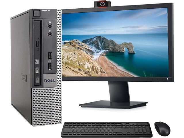 Recertified - Dell OptiPlex 7010 USFF Computer Desktop PC Intel i5 32GHz 8GB Ram 120GB SSD Drive WiFi & Bluetooth Wireless Keyboard and