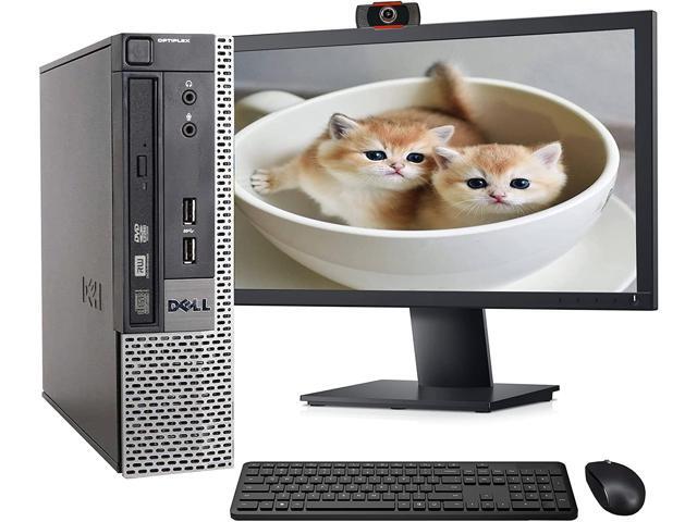Recertified - Dell OptiPlex 7010 USFF Computer Desktop PC Intel i5 32GHz 8GB Ram 500GB Hard Drive WiFi & Bluetooth Wireless Keyboard and