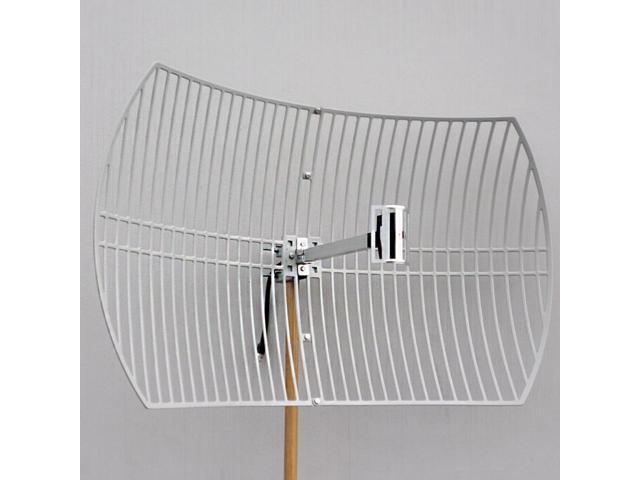 24GHz 80211bgn 24dBi WiFi Parabolic Grid Antenna N Female Mounting Kits